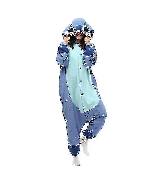 Regenboghorn Monster Stitch Costume Pijama Onesie Kigurumi Jumpsuit Nightwear Animal Hoodie