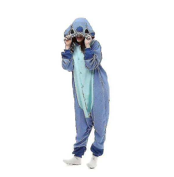 Regenboghorn Monster Stitch Costume Pijama Onesie Kigurumi Jumpsuit Nightwear Animal Hoodie