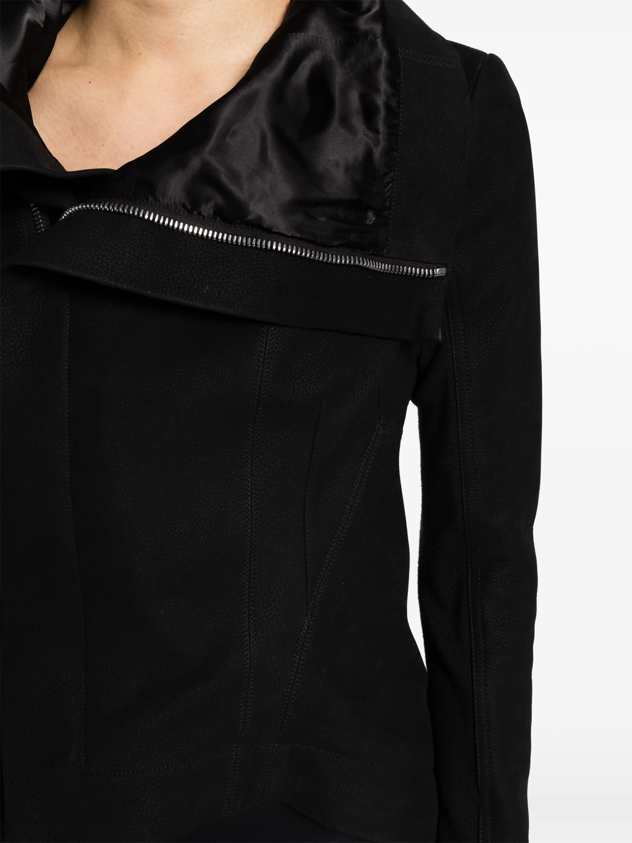 Rick Owens Women Naska Biker Black