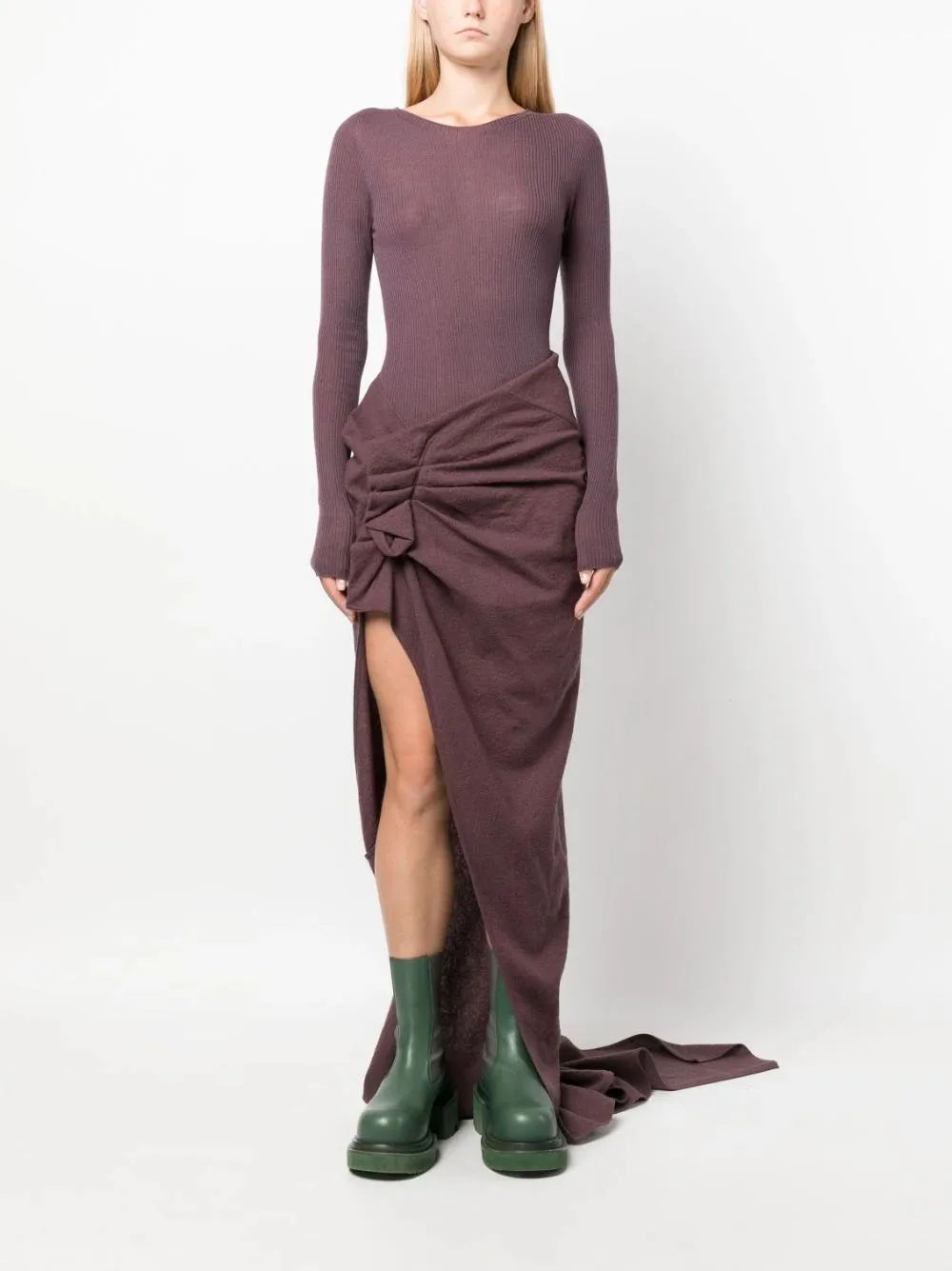 Rick Owens Women Wrap Skirt In Amethyst