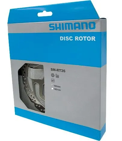 ROTOR MTB SHIMANO SMRT26,  S 160MM, 6PERNOS