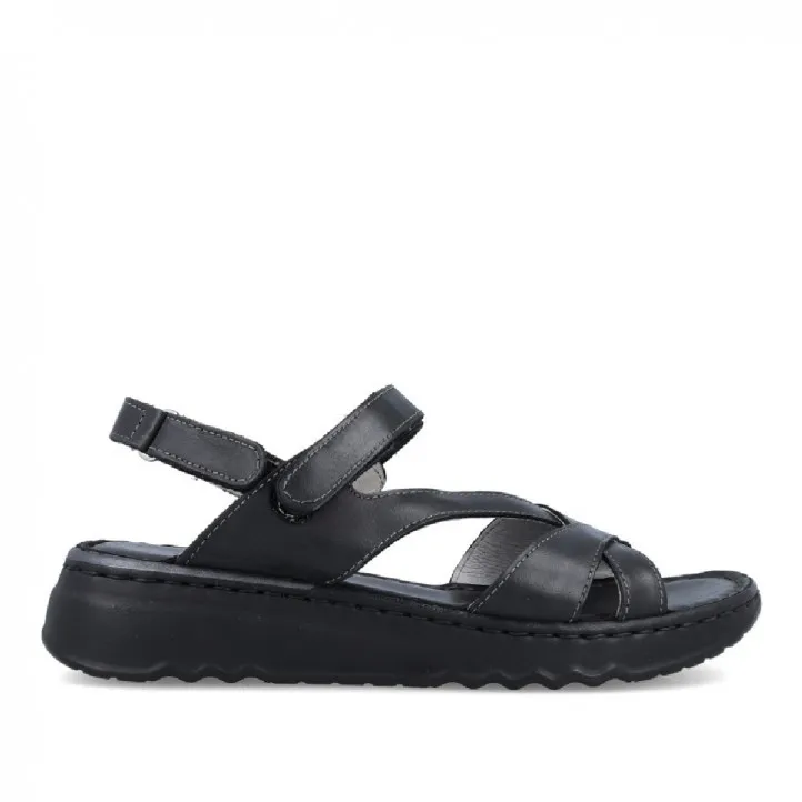 SANDALIA PLANA NEGRA WALK AND FLY GAIA 3204 48510 WALK AND FLY