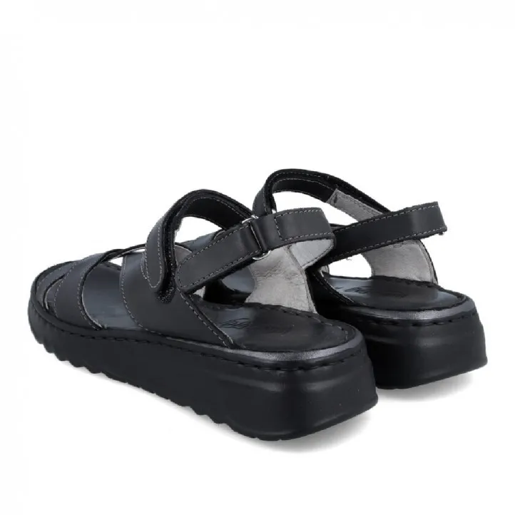 SANDALIA PLANA NEGRA WALK AND FLY GAIA 3204 48510 WALK AND FLY