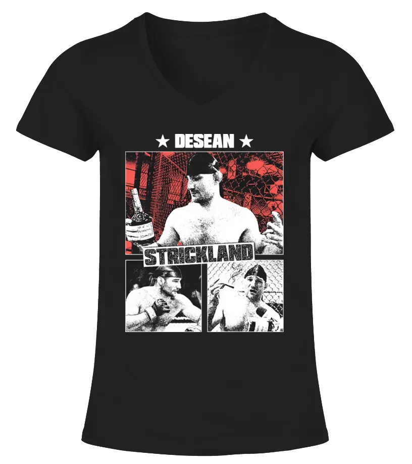 Sean Strickland Merch Camiseta cuello pico Mujer