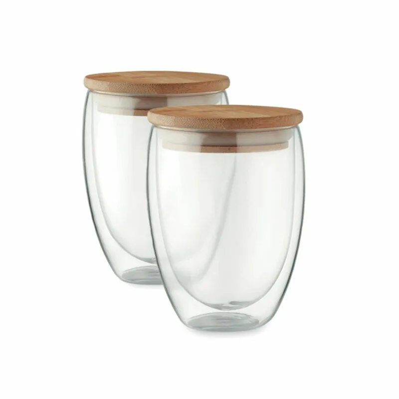 Set de dos vasos para merchandising Tirana