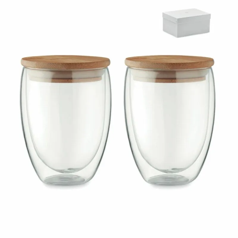 Set de dos vasos para merchandising Tirana