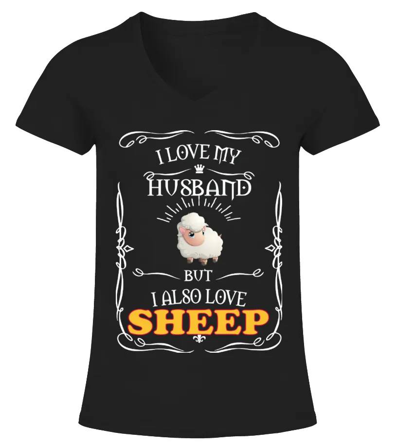 SHEEP Animals Lover Camiseta cuello pico Mujer