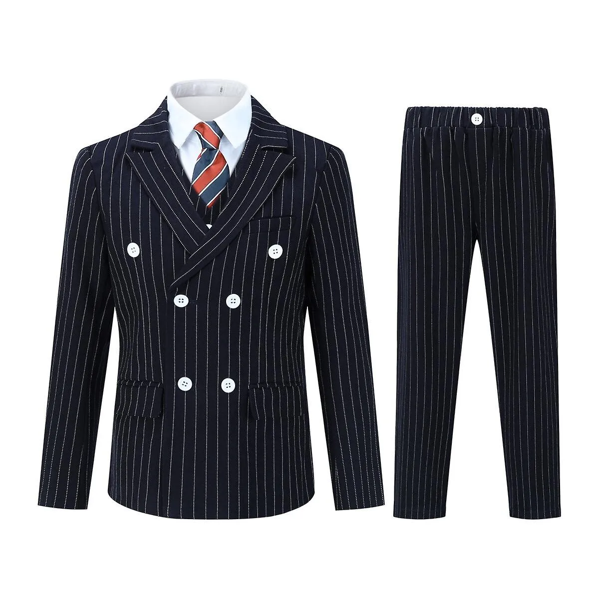 Sliktaa Boy Suits 4 Piece Slim Fit for Kids Toddler Formal Set Wedding Ring Bearer Outfit