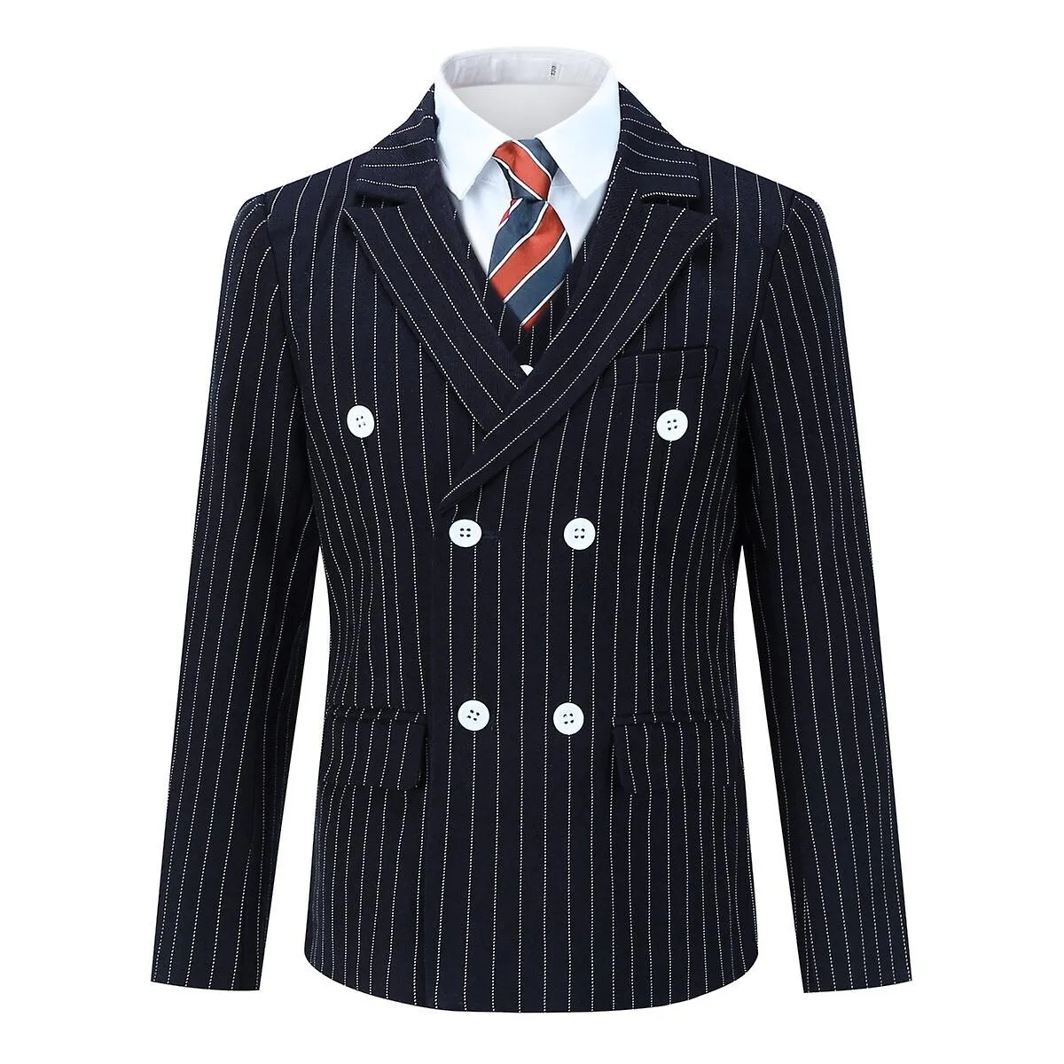 Sliktaa Boy Suits 4 Piece Slim Fit for Kids Toddler Formal Set Wedding Ring Bearer Outfit