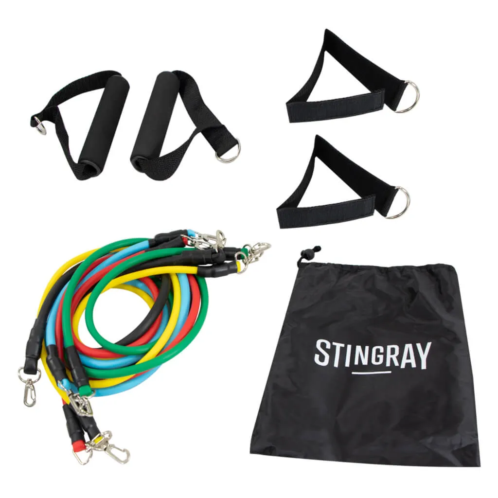 Stingray Set de Ligas de Resistencia Ajustables, 5 Unidades