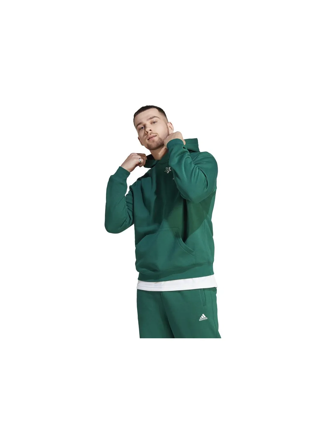 Sudadera adidas Bl Fl Hd Q3 Fl Hombre