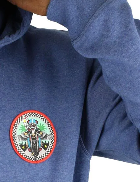 Sudadera Buddy Patch azul para hombre