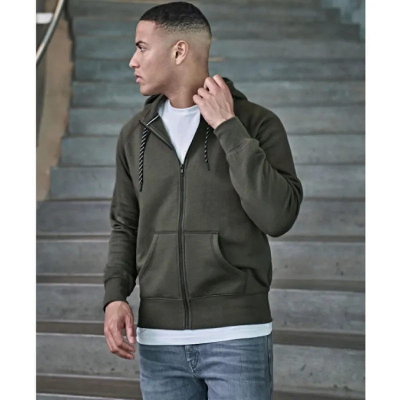 Sudadera capucha  cremallera hombre de Tee Jays