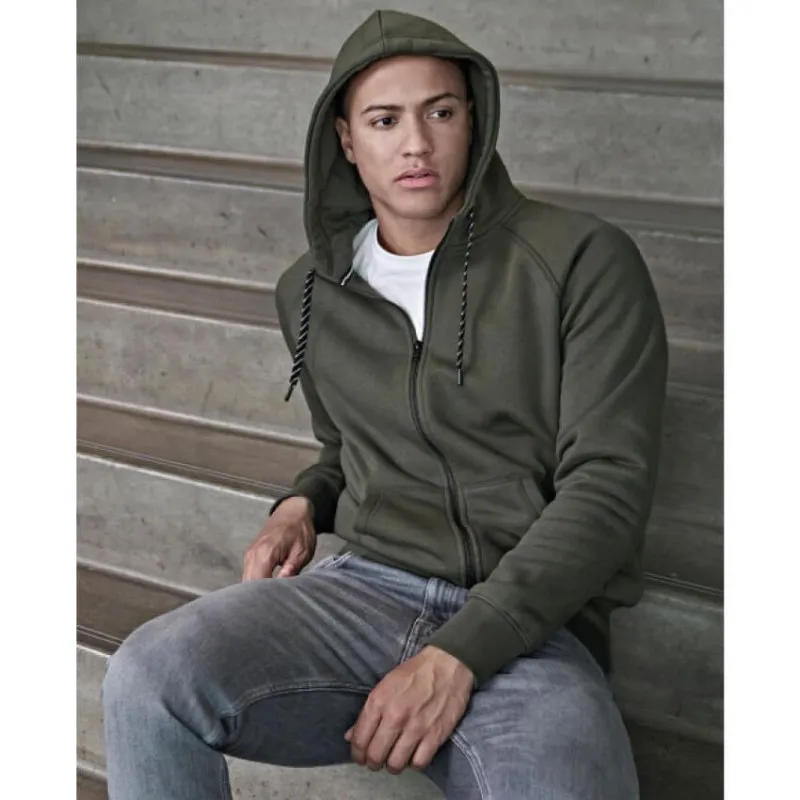 Sudadera capucha  cremallera hombre de Tee Jays