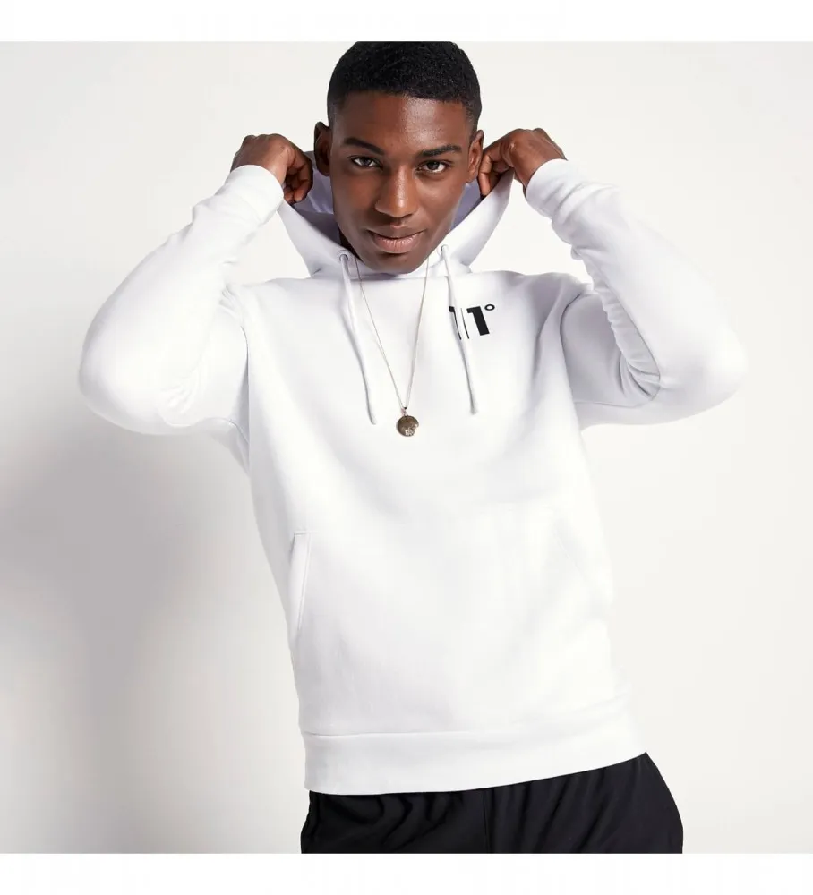 Sudadera con capucha blanco