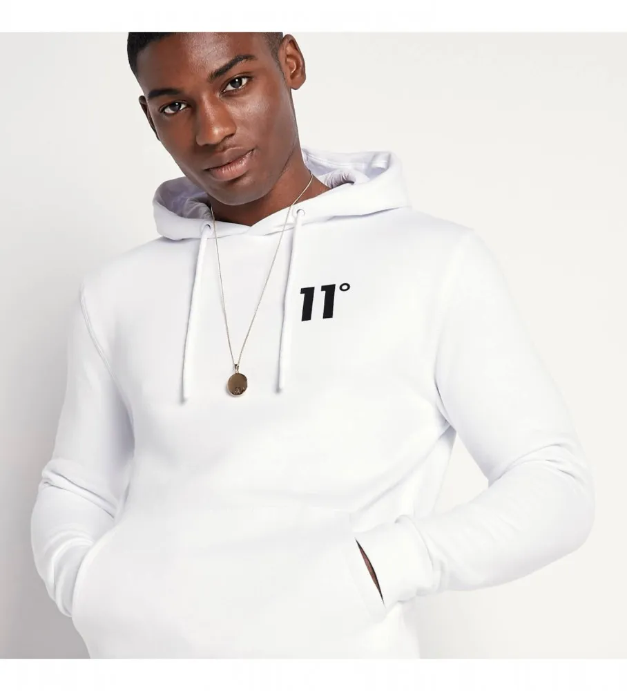 Sudadera con capucha blanco
