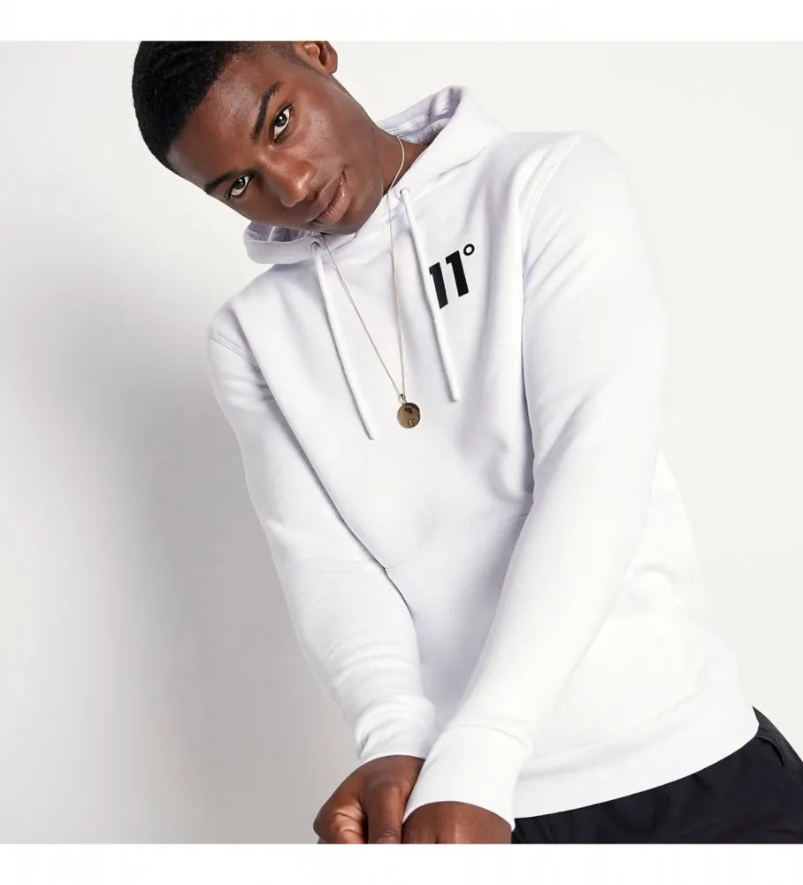 Sudadera con capucha blanco