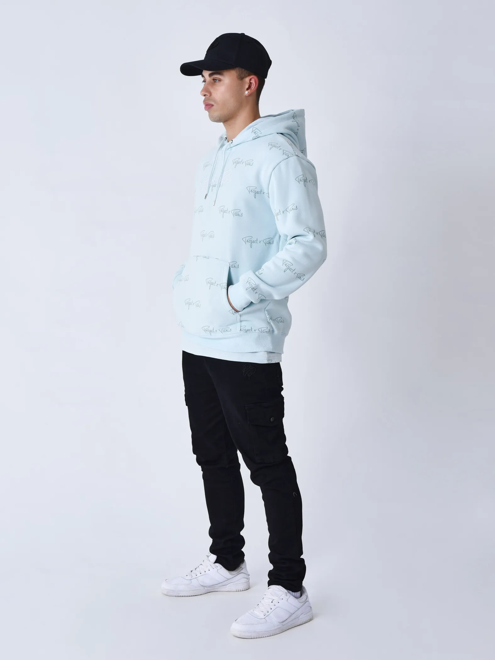 Sudadera con capucha estampada
