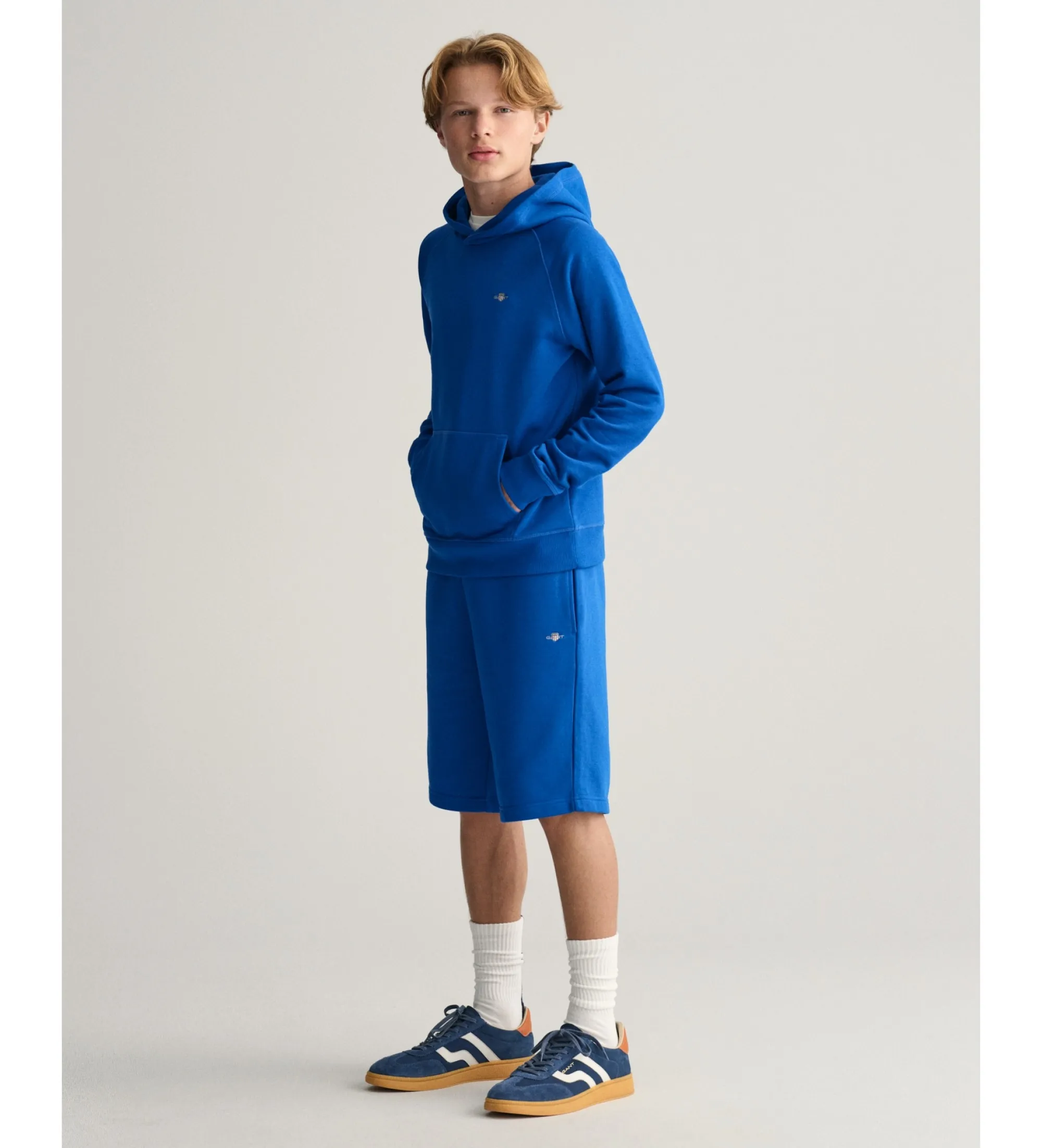 Sudadera con capucha Shield azul