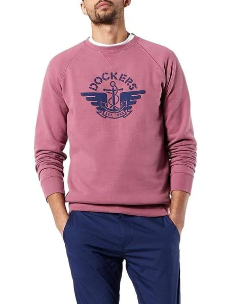 sudadera dockers alpha granate para hombre