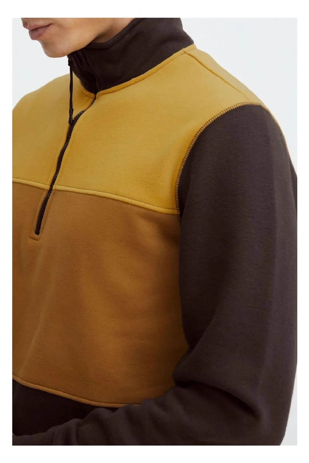 Sudadera hombre rayas marrón