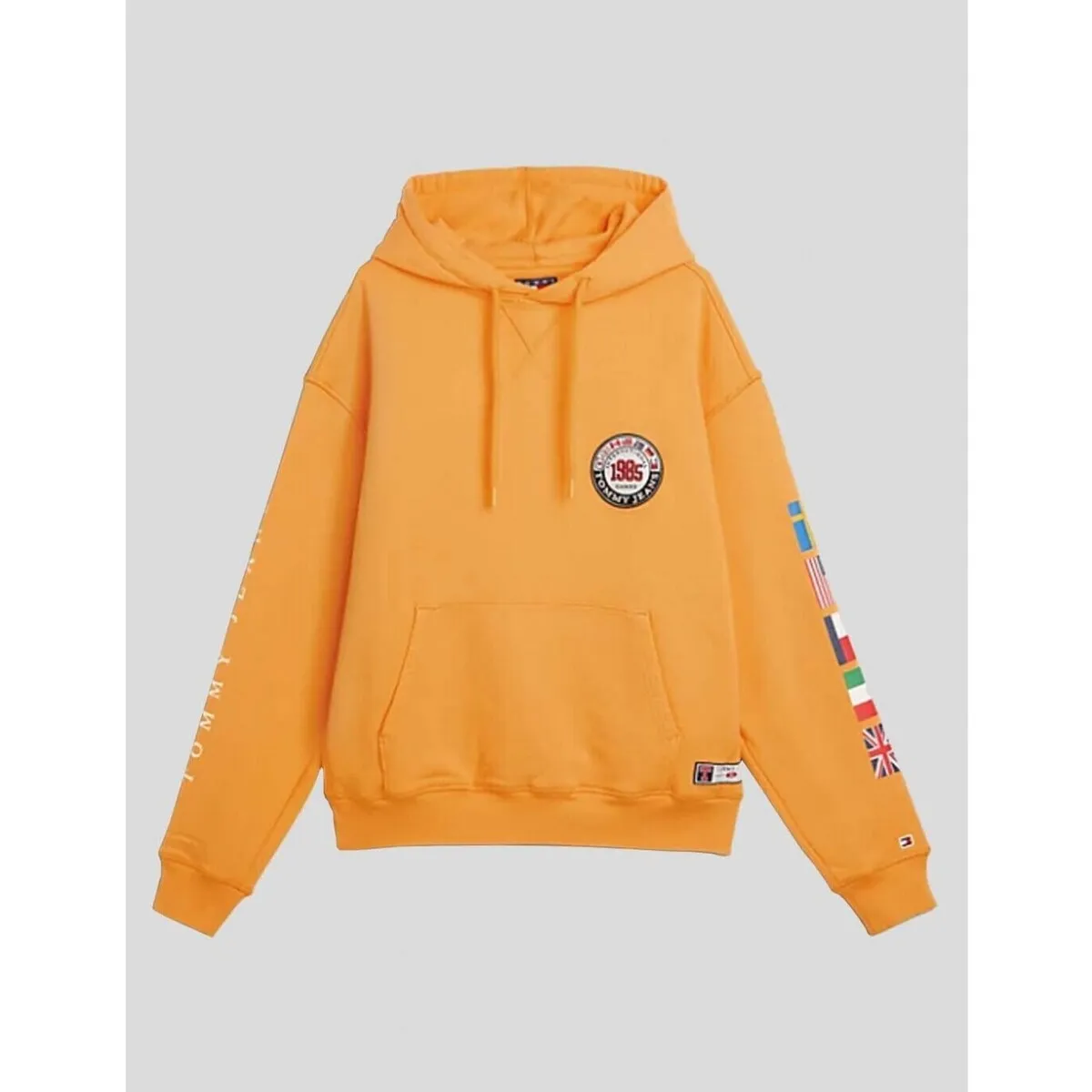 SUDADERA  INTERNATIONAL GAMES 1985 HOODIE KEM ORANGE