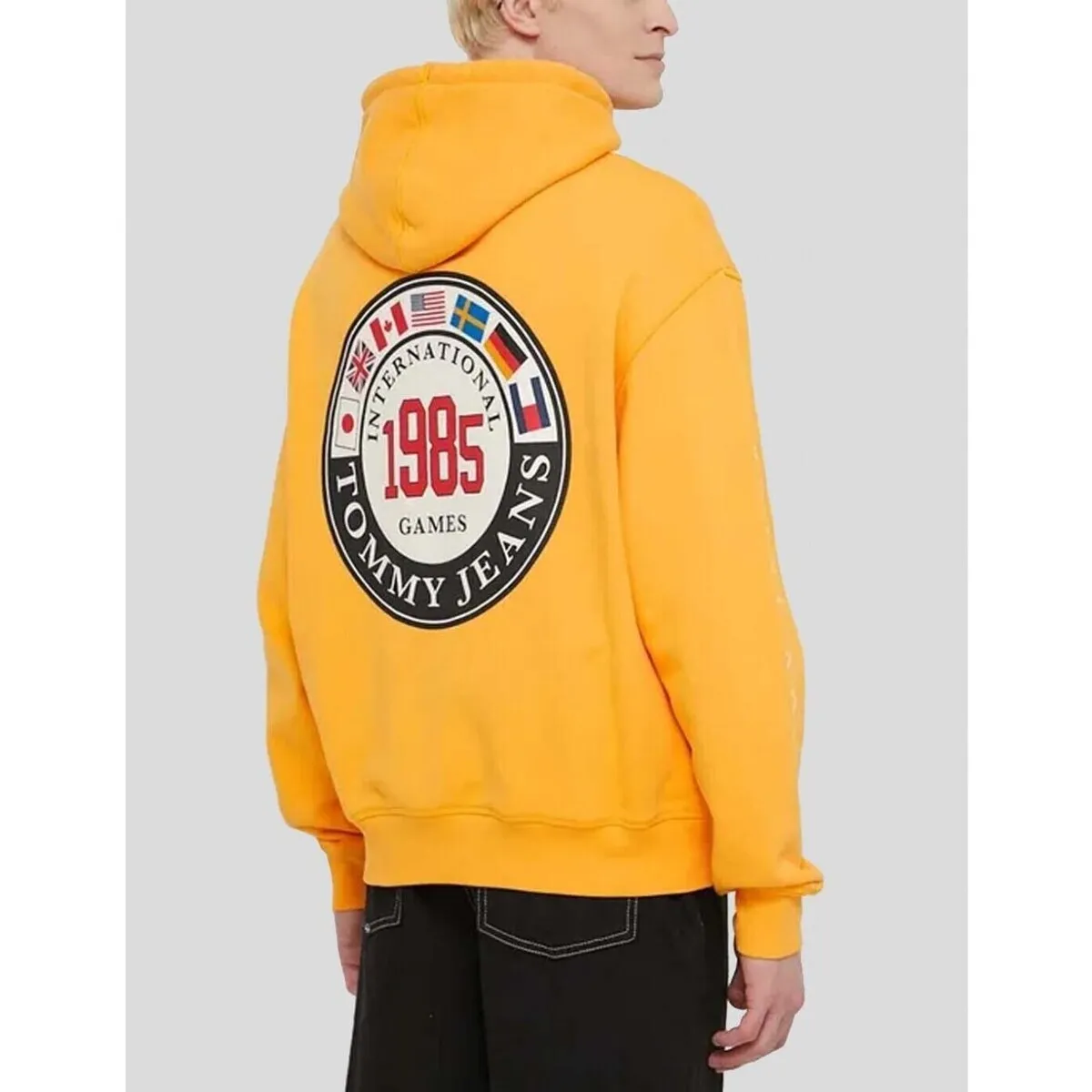 SUDADERA  INTERNATIONAL GAMES 1985 HOODIE KEM ORANGE