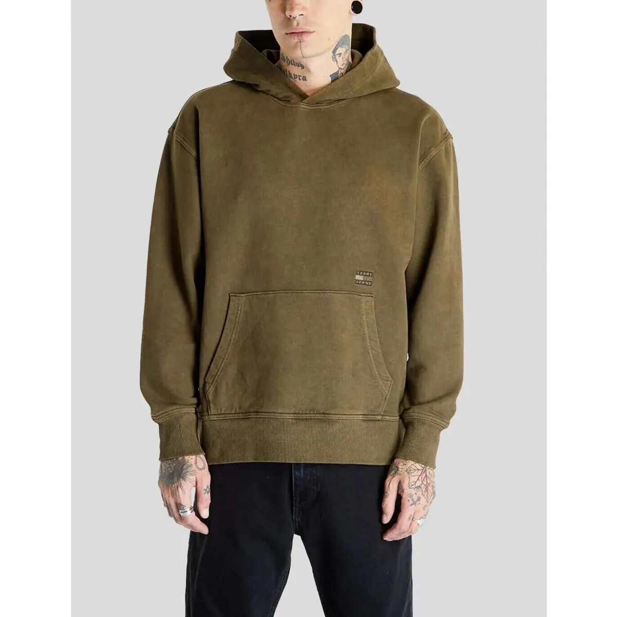 SUDADERA  TONAL BADGE HOODIE MR1 GREEN