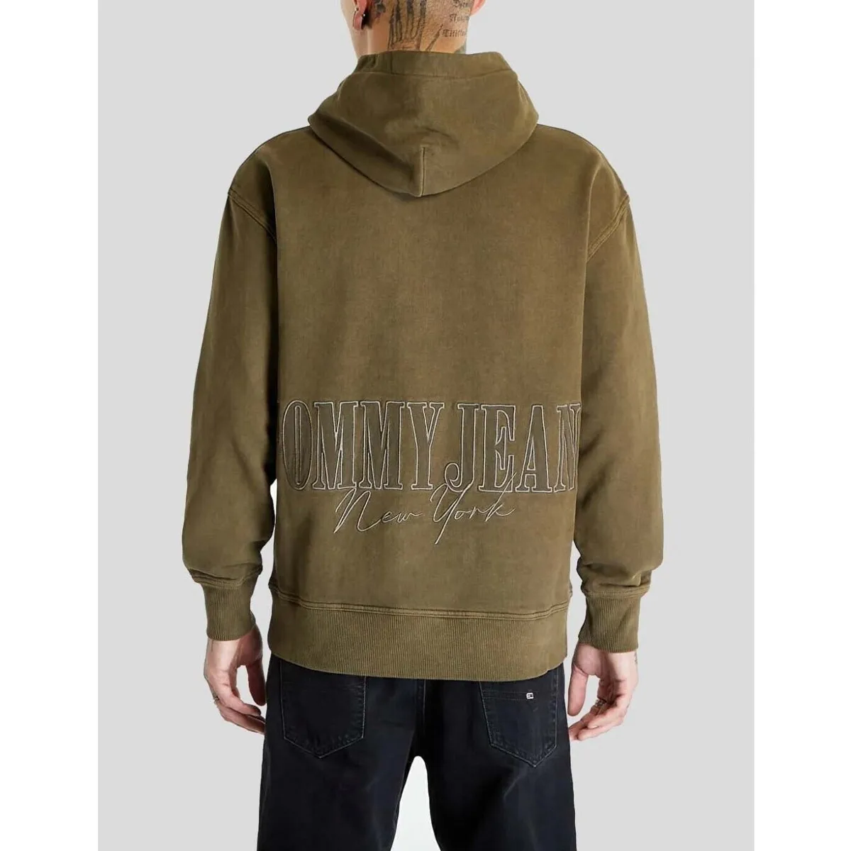 SUDADERA  TONAL BADGE HOODIE MR1 GREEN