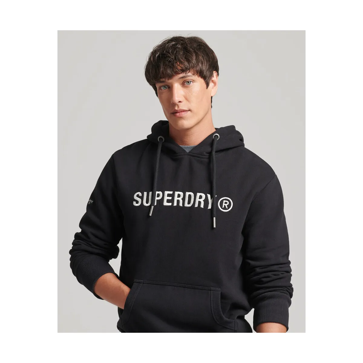 SUDADERA VINTAGE LOGO  HOMBRE