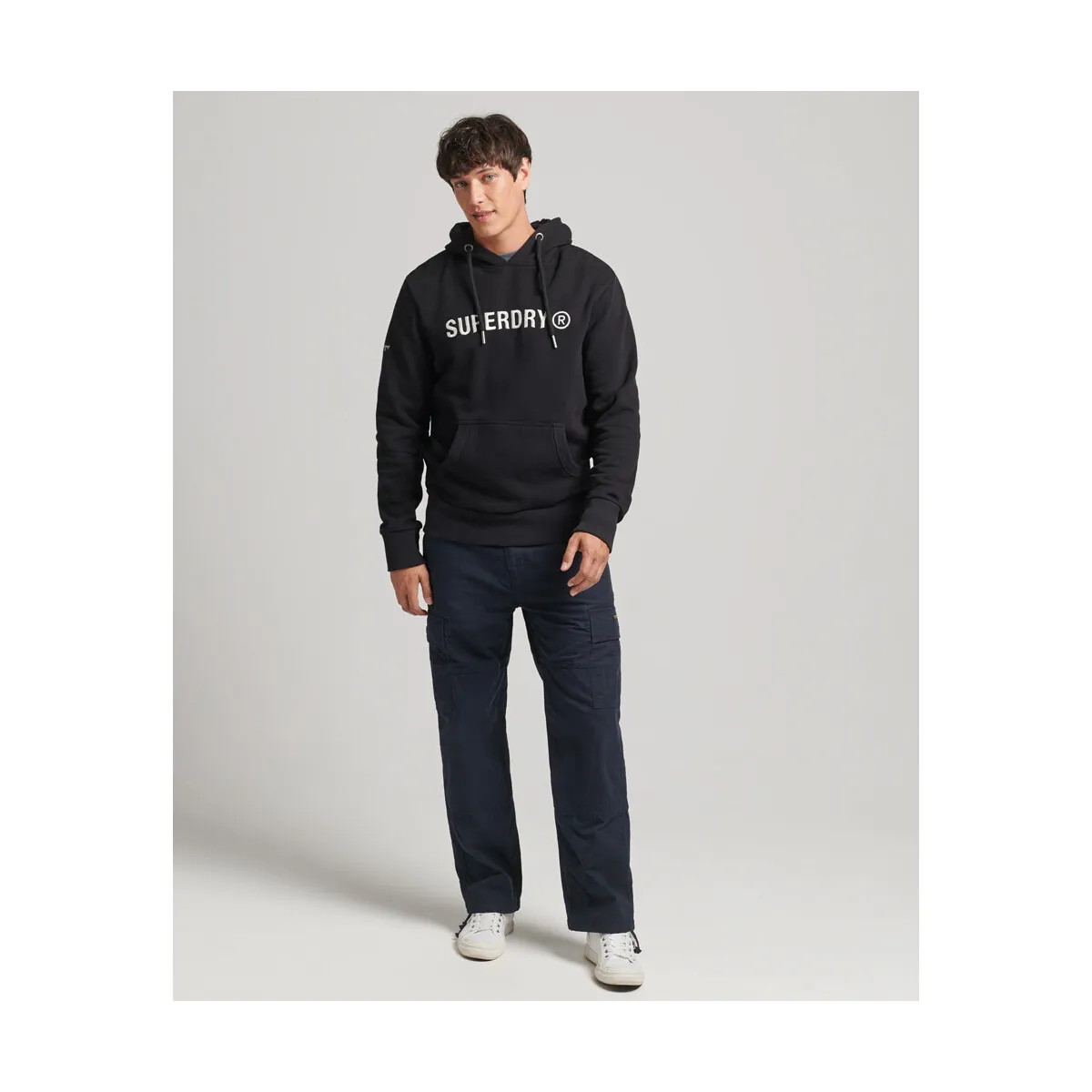 SUDADERA VINTAGE LOGO  HOMBRE