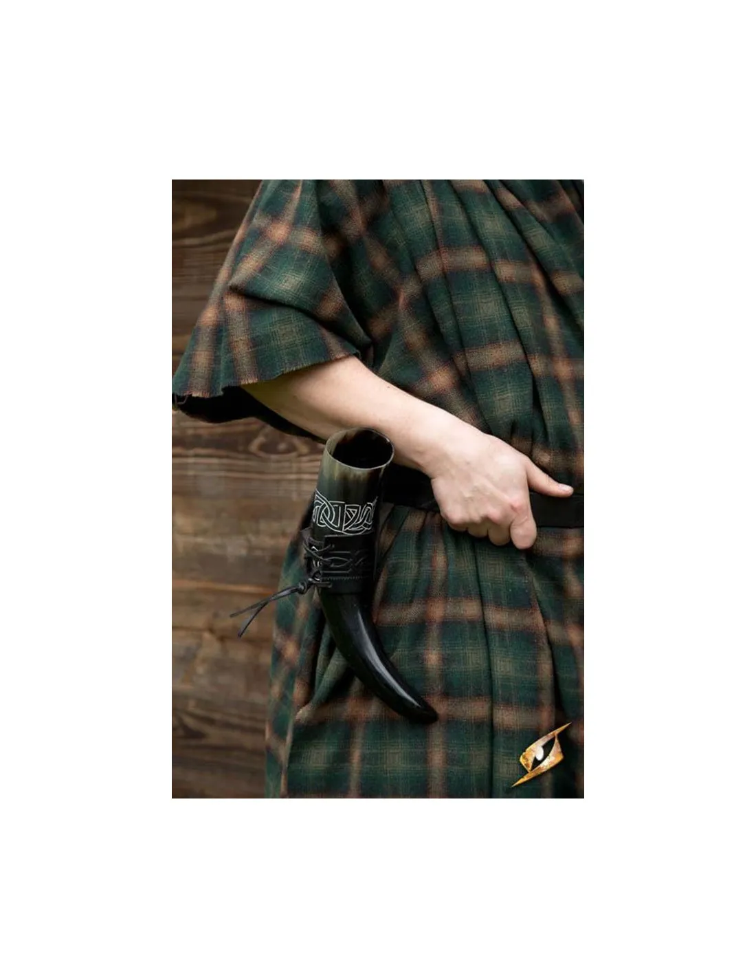 Tahalí de cuero para cuerno vikingo