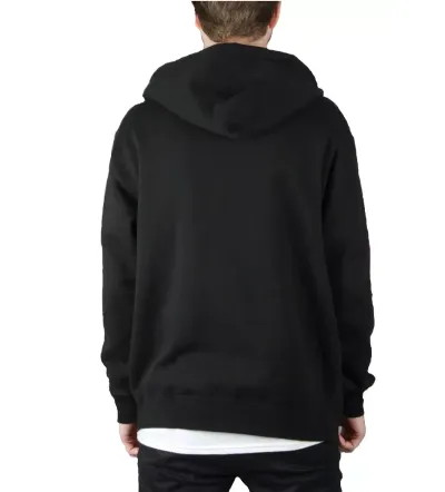 THASHER CAMPERA ZIP HOODIE BORDADO FLAME NEGRO 