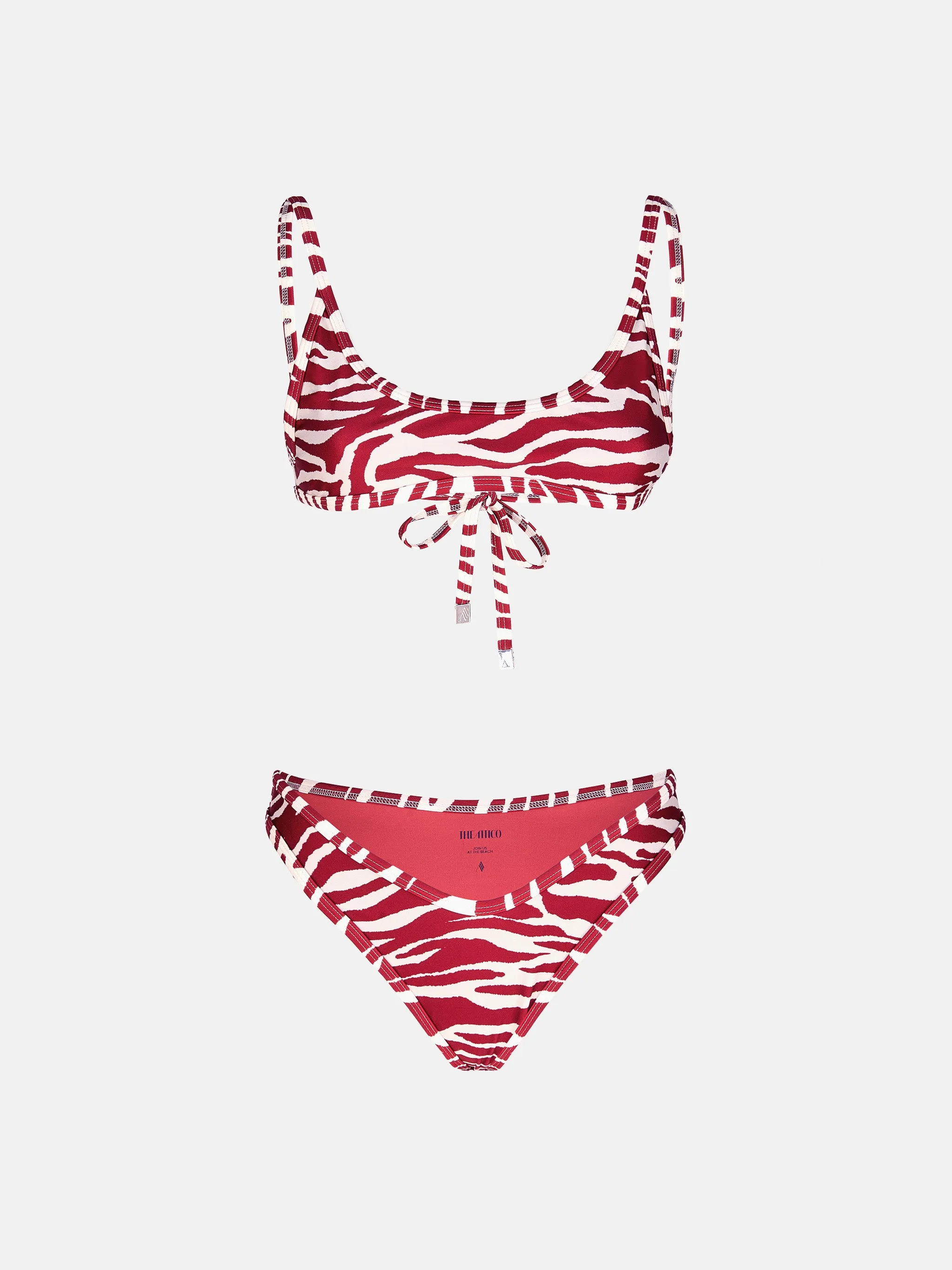 THE ATTICO WOMEN Red/milk BIKINI