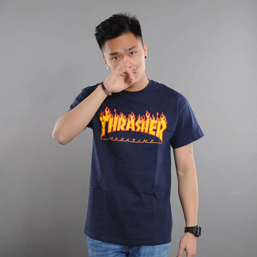 Thrasher Tee Flame Logo