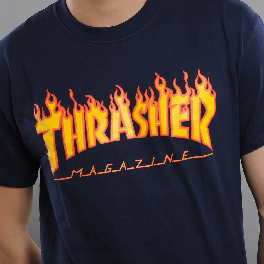 Thrasher Tee Flame Logo