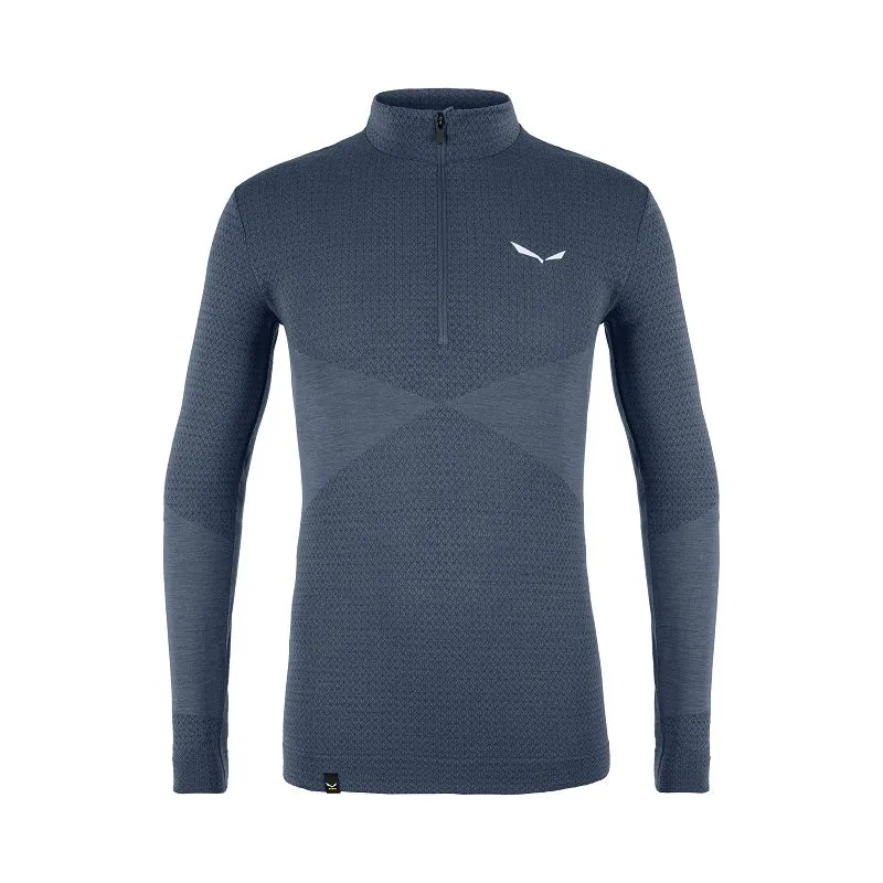 Top técnico Salewa ZEBRU MED WARM AMR M 1/2Z (Denim oscuro)