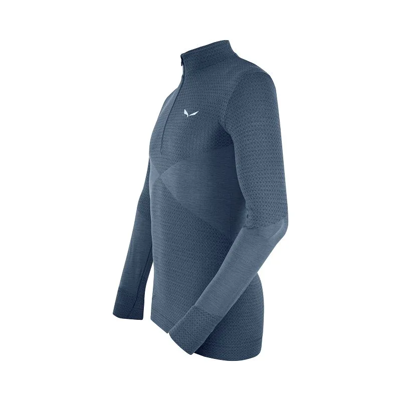 Top técnico Salewa ZEBRU MED WARM AMR M 1/2Z (Denim oscuro)