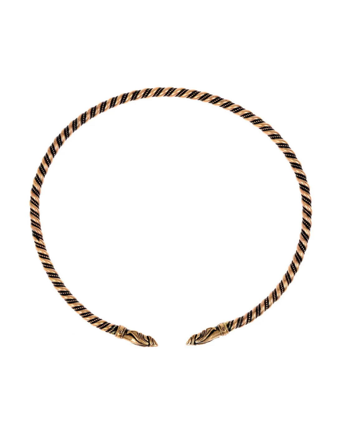 Torque vikingo con cabezas de cuervos