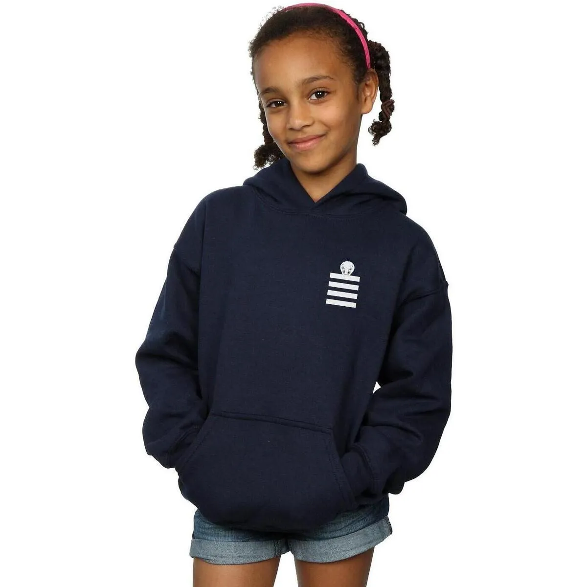 Tweety Pie Striped Faux Pocket