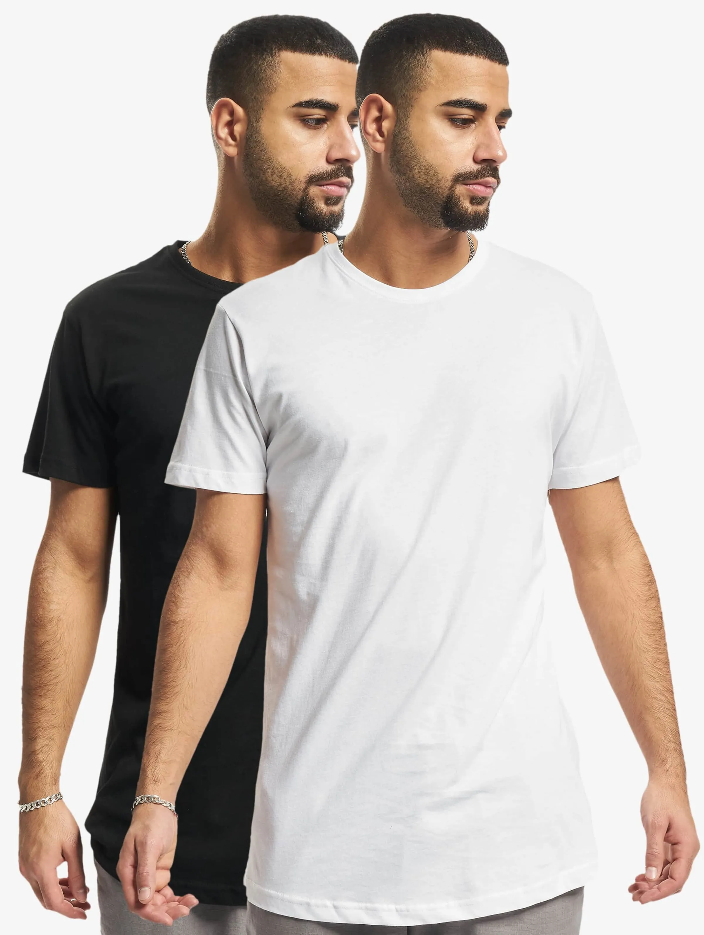 URBAN CLASSICS PREPACK SHAPED 2PACK TSHIRTS