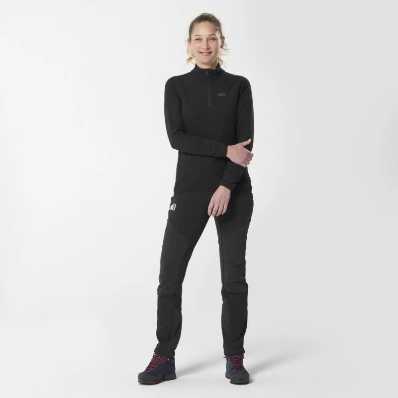 Vellón de mujer con media cremallera Millet K Lightrid (Negro)