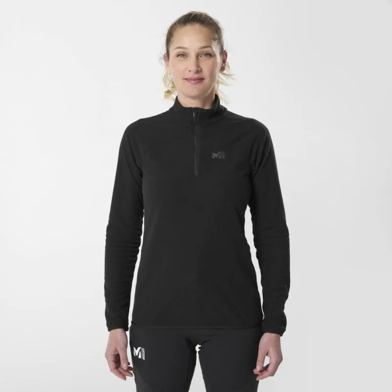 Vellón de mujer con media cremallera Millet K Lightrid (Negro)