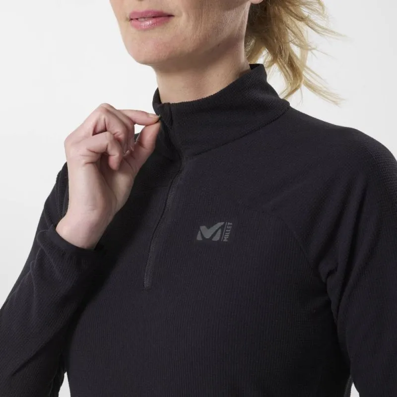 Vellón de mujer con media cremallera Millet K Lightrid (Negro)