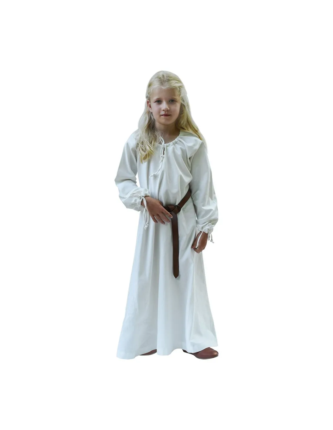 Vestido vikingo blanco Ana, niña
