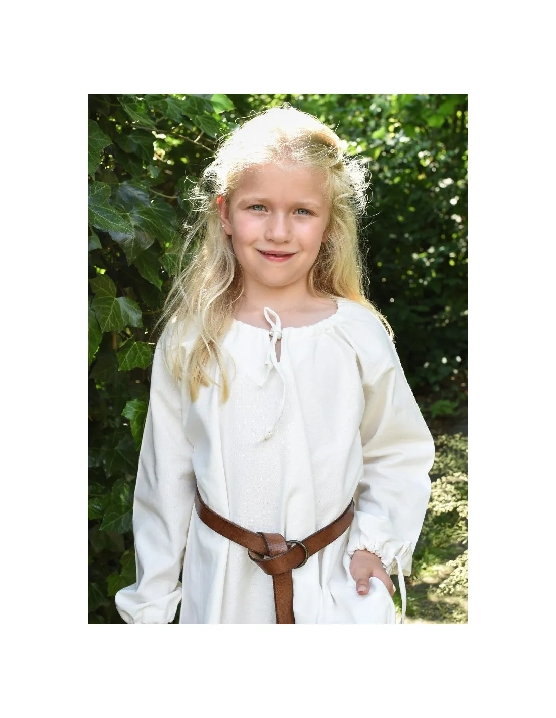 Vestido vikingo blanco Ana, niña