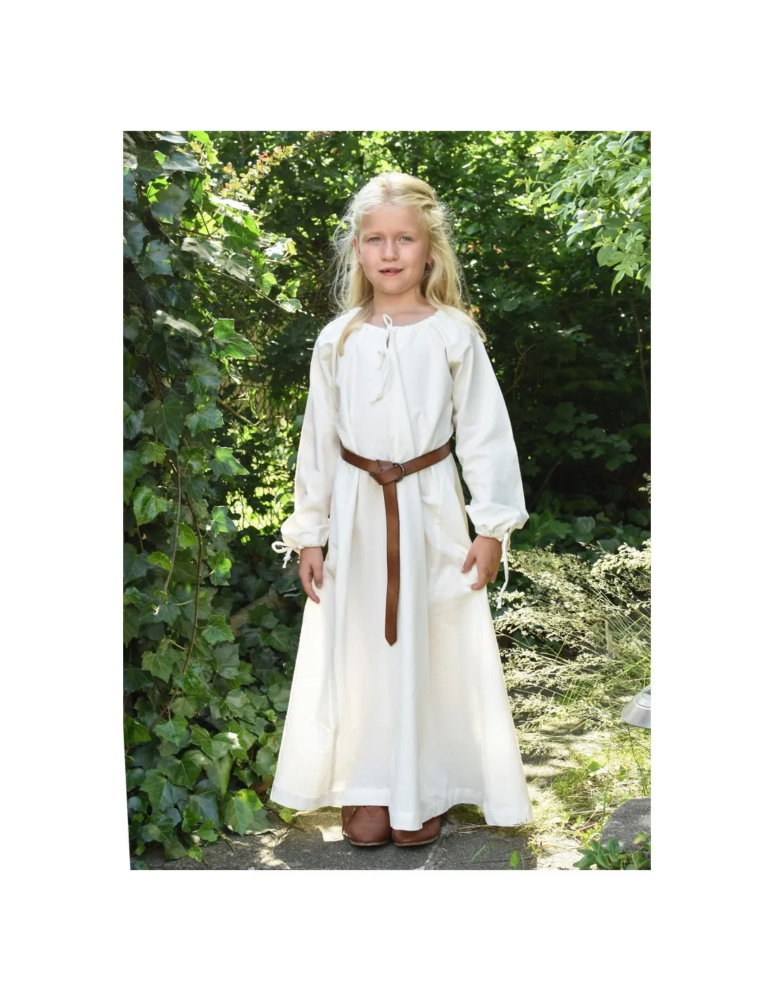 Vestido vikingo blanco Ana, niña