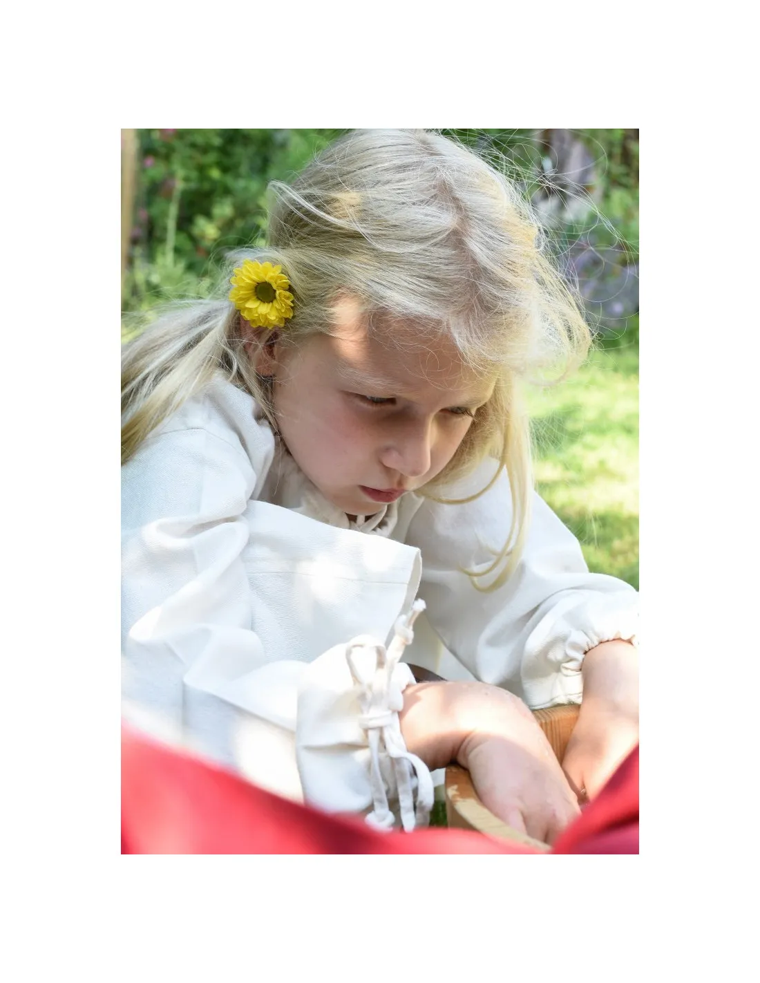 Vestido vikingo blanco Ana, niña