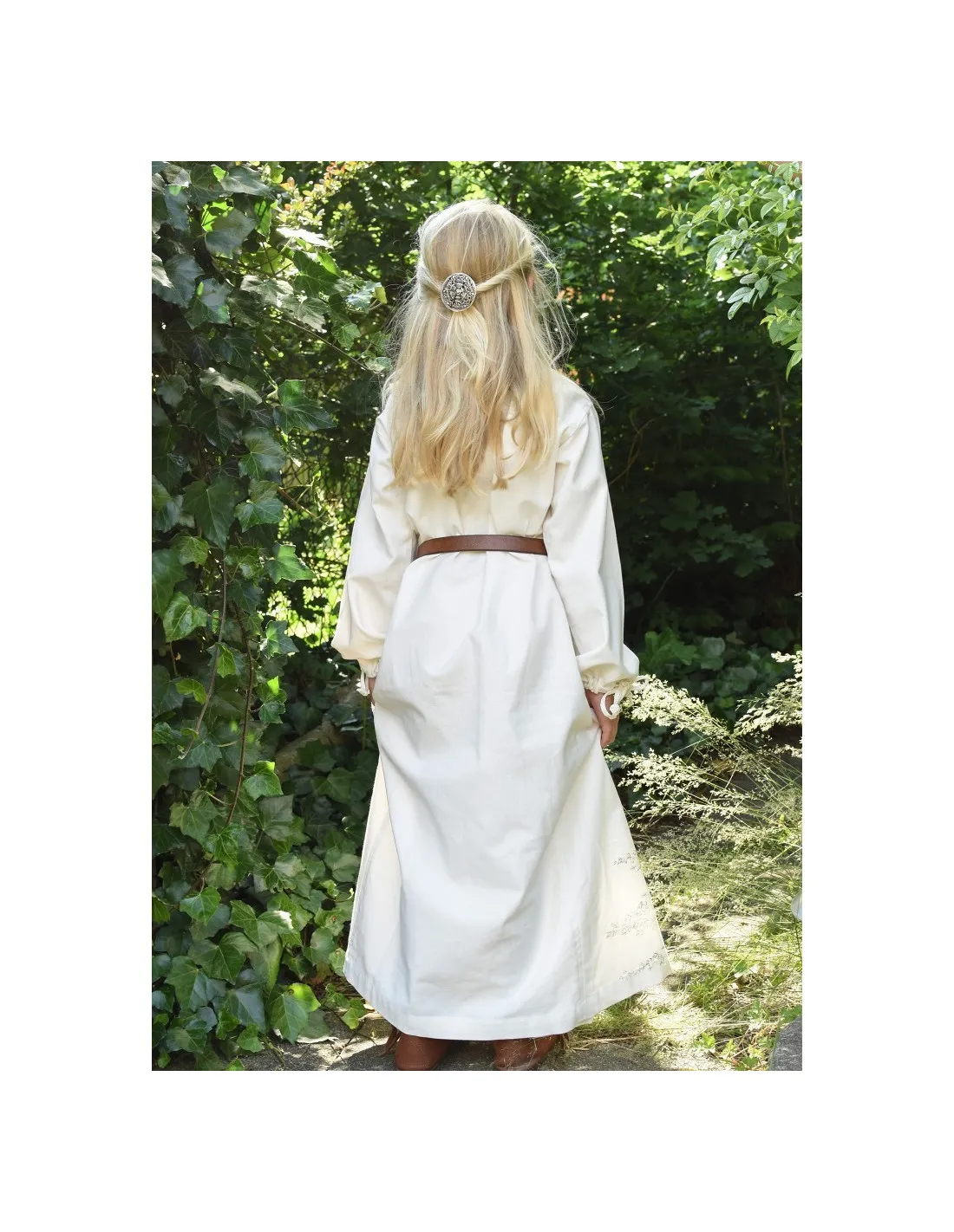 Vestido vikingo blanco Ana, niña