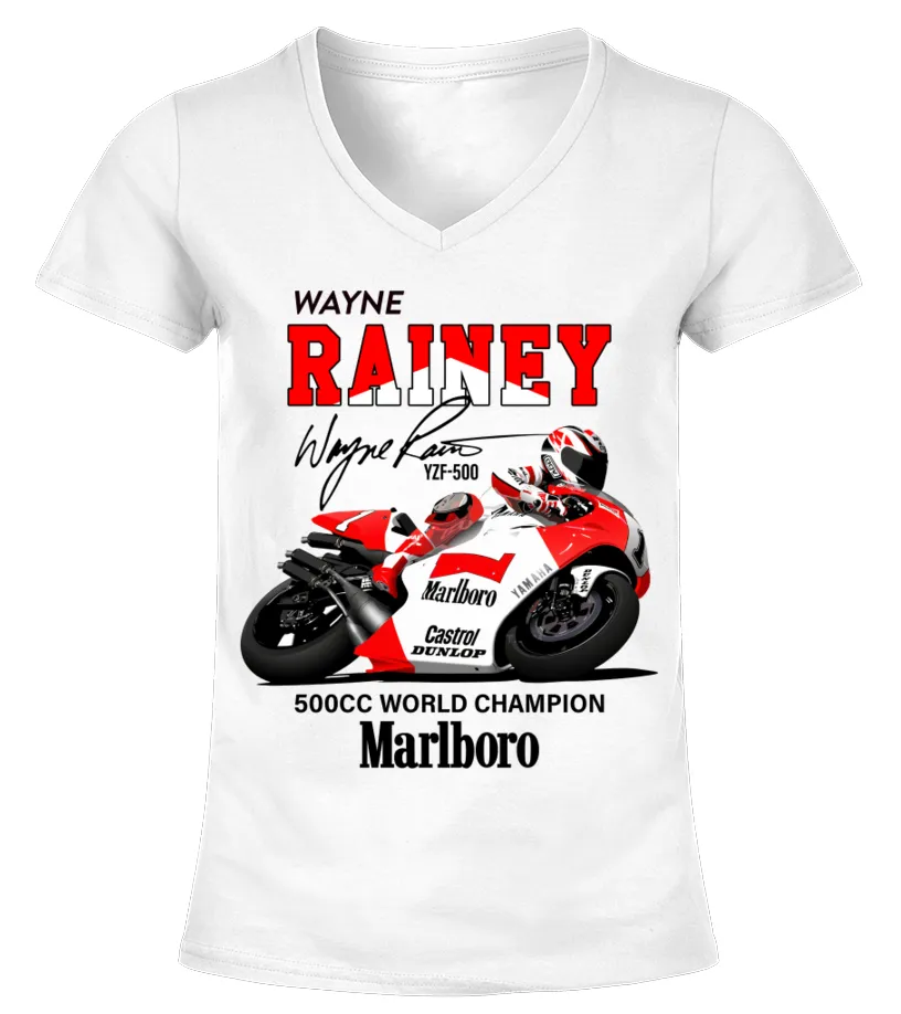 Wayne Rainey (2) Camiseta cuello pico Mujer